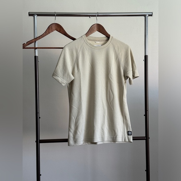 Reigning Champ Polartec Power Dry T-shirt Medium Cream - Picture 1 of 5
